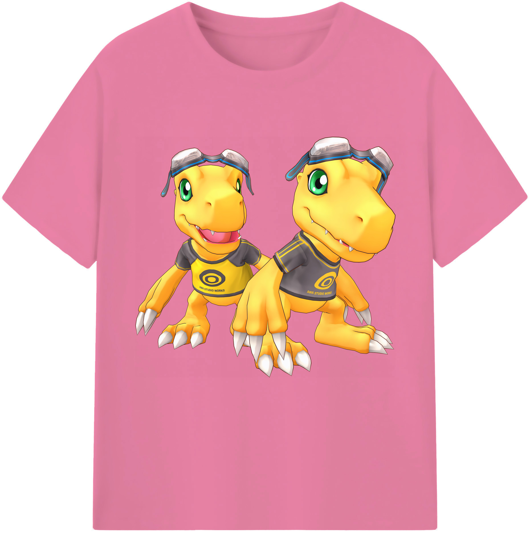 （画像用） Digimon デジタルモンスター/デジモン 綿100％半袖Tシャツ（フロントプリント）